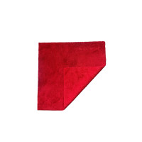 Cуперм'яка мікрофібра без окантовки різноворсовачервона