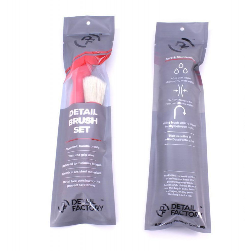 Набір кісточок Detail Factory Ultra Soft Detail Brush Boar Hair, Red