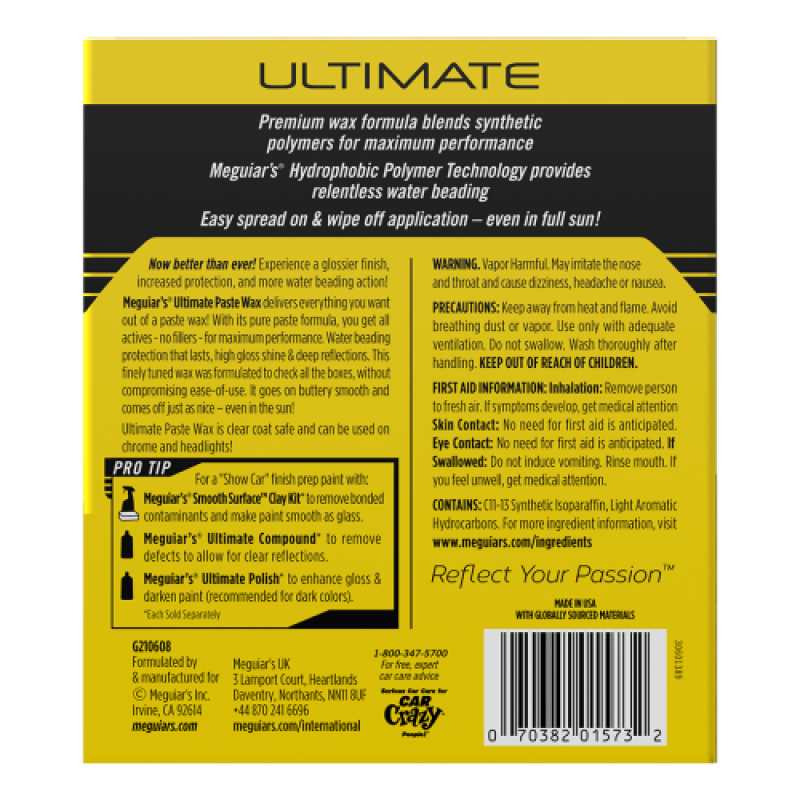Віск Meguiar's Ultimate Paste Wax