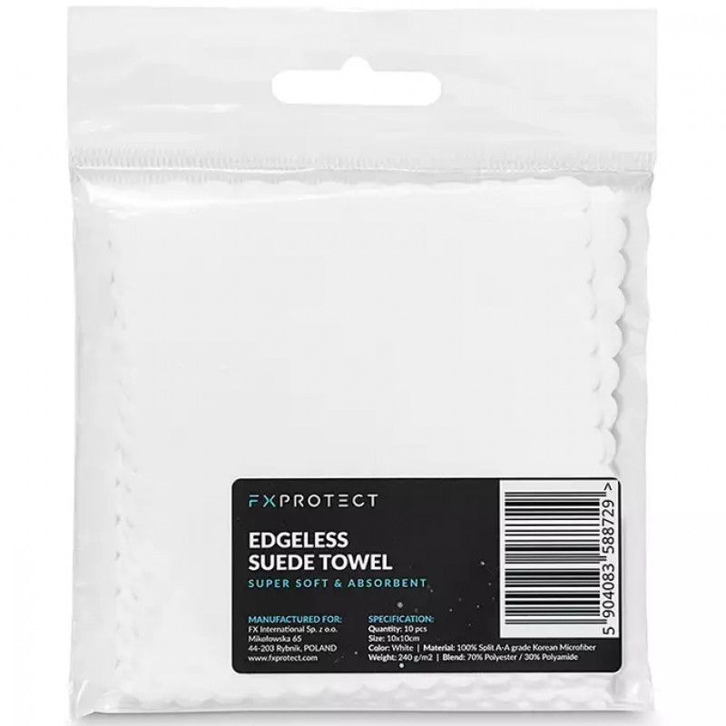 Мікрофібра для нанесення захисних покриттів – FX Protect Suede White, 10х10 см