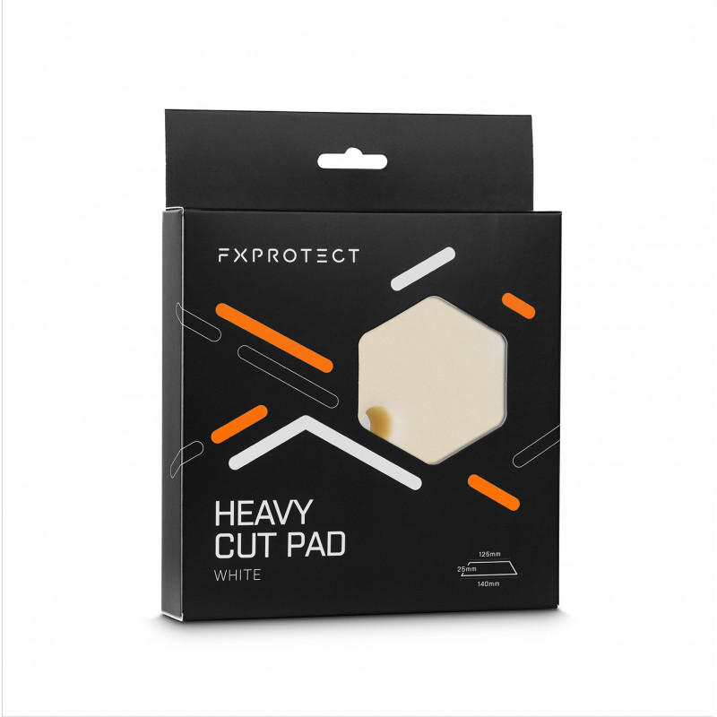 Високоабразивний полірувальний круг FX PROTECT Heavy Cut Pad White, 125/140mm
