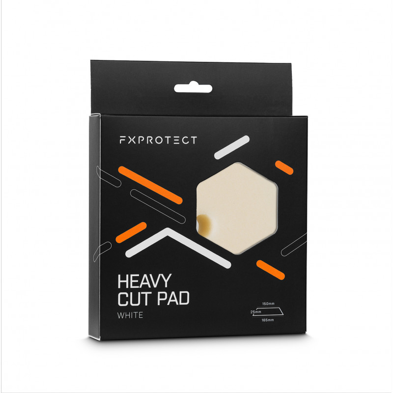 Високоабразивний полірувальний круг FX PROTECT Heavy Cut Pad White, 150/165mm