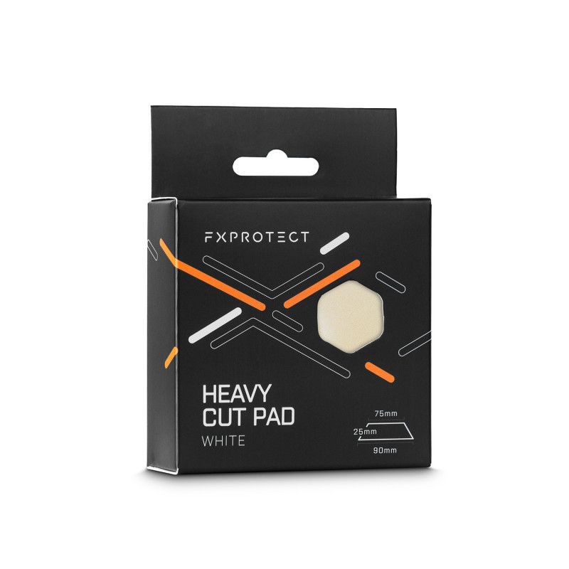 Високоабразивний полірувальний круг FX PROTECT Heavy Cut Pad White, 75/90mm