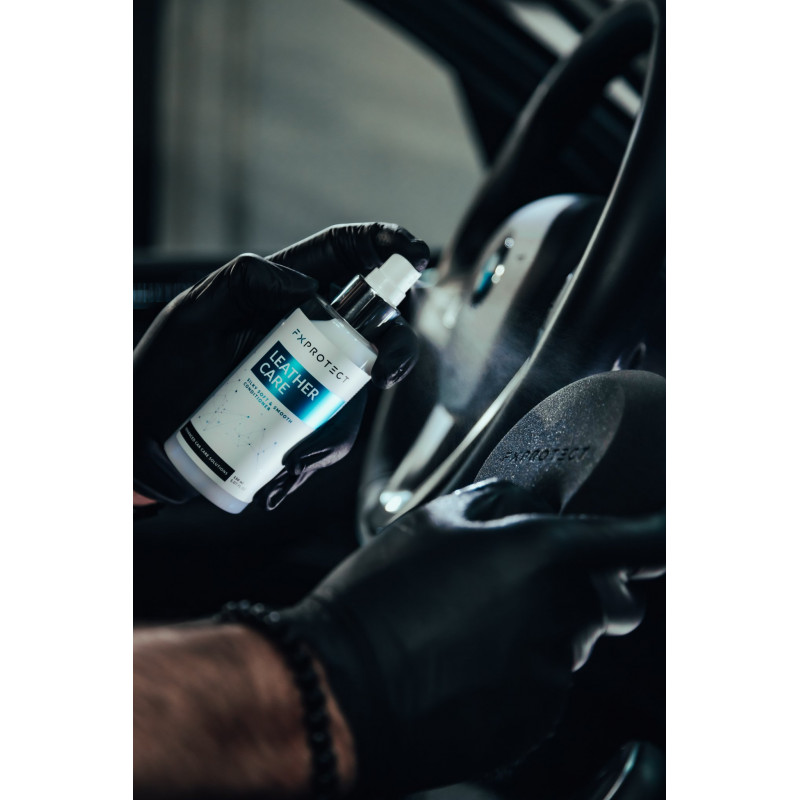 Матовий кондиціонер для шкіри авто з гідрофобними та антистатичними властивостями FX Protect Leather Caree, 50мл
