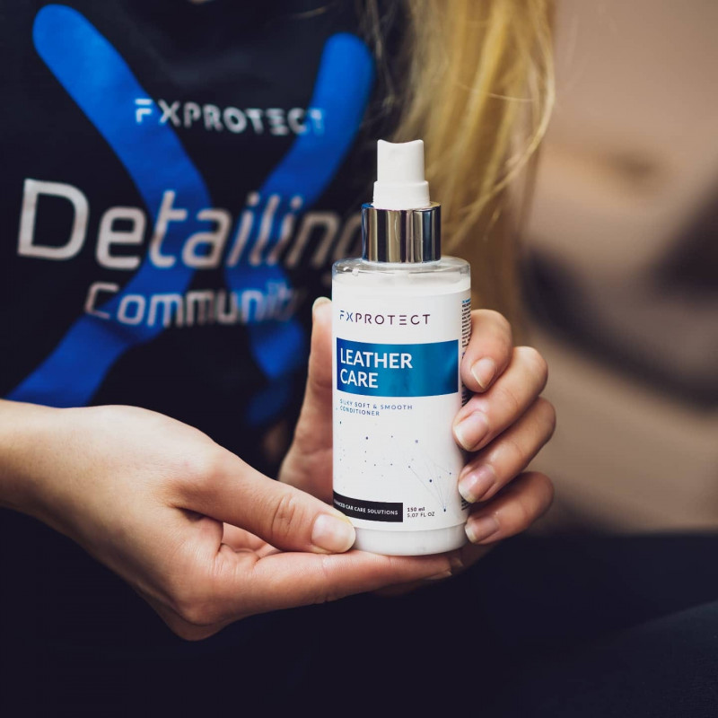 Матовий кондиціонер для шкіри авто з гідрофобними та антистатичними властивостями FX Protect Leather Caree, 50мл