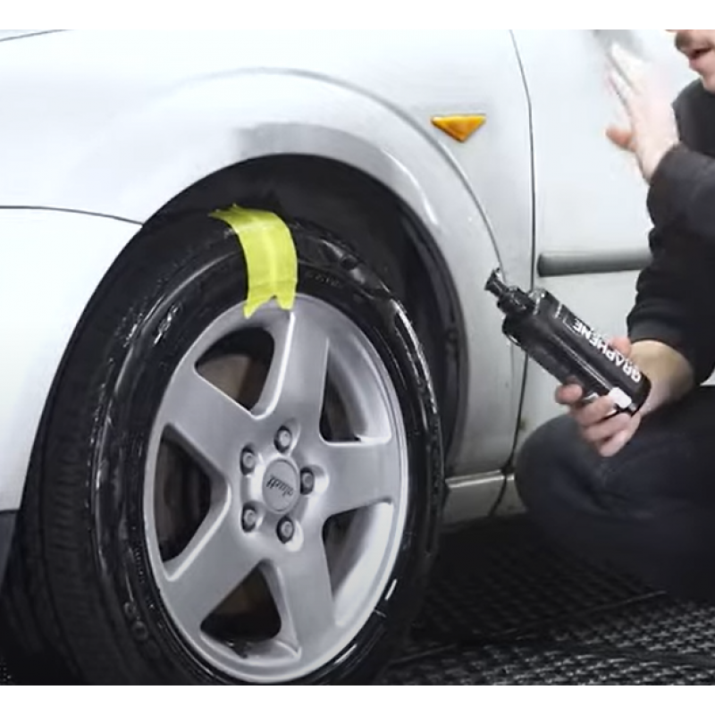 Засіб для чорніння гумиі зовнішнього пластику із вмістом графену FX PROTECT Graphene Tire Gel, 500мл