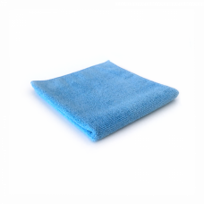Мікрофіброва полірувальна серветка оверлочна блакитна