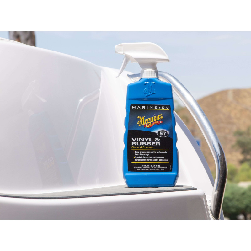 Очищувач і кондиціонер для вінілу і гуми Meguiar's M5716 Marine / RV Vinyl & Rubber Cleaner & Protectant Spray, 473 мл