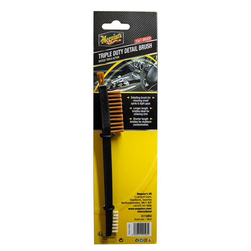 Щітка потрійна для детейлінгу Meguiar's X1130EU Triple Duty Detail Brush