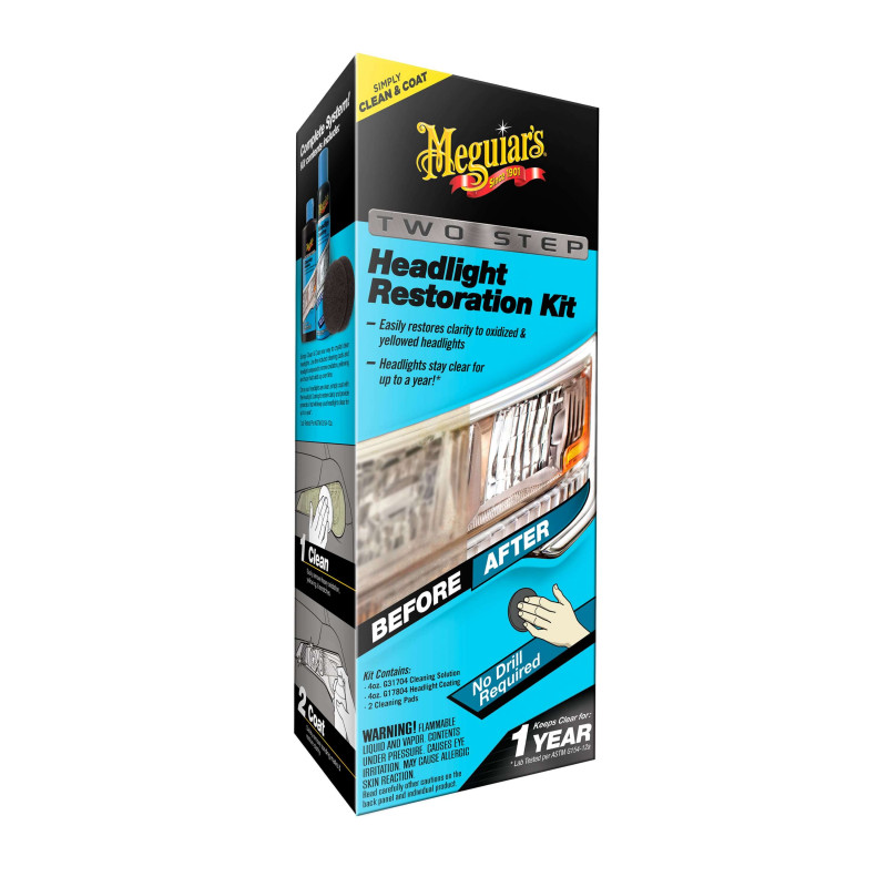 Набір для відновлення і захисту фар Meguiar's G2970 Two Step Headlight Restoration Kit