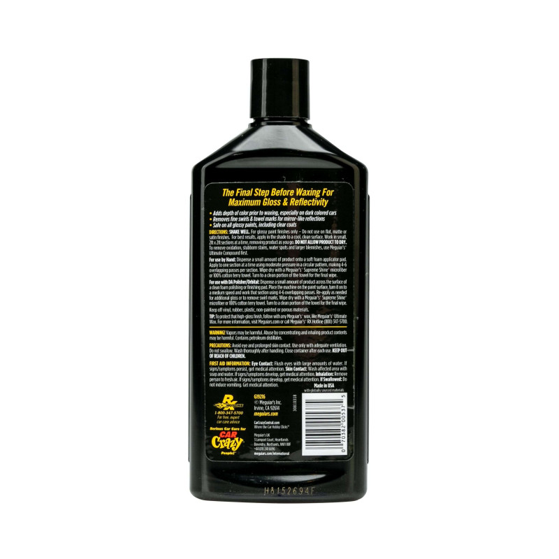 Автомобільний поліроль Meguiar's G19216 Ultimate Polish Pre-Waxing Glaze, 473 мл