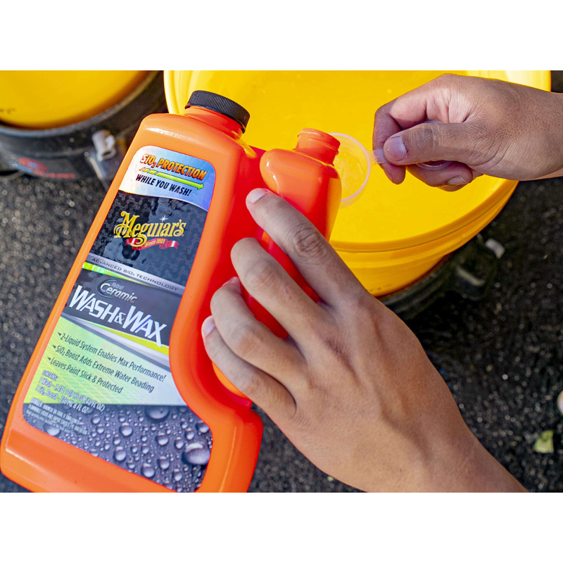 Автомобільний гібридно-керамічний шампунь Meguiar's G210256 Hybrid Ceramic Wash & Wax, 1.4 л