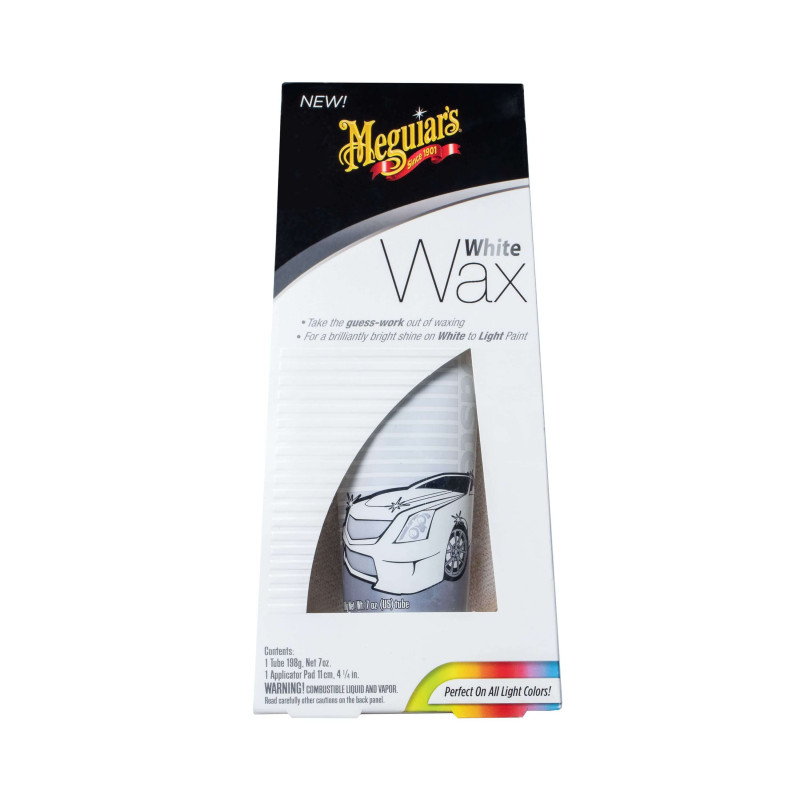 Віск для білих автомобілів Meguiar's G6107 White Wax, 198 г
