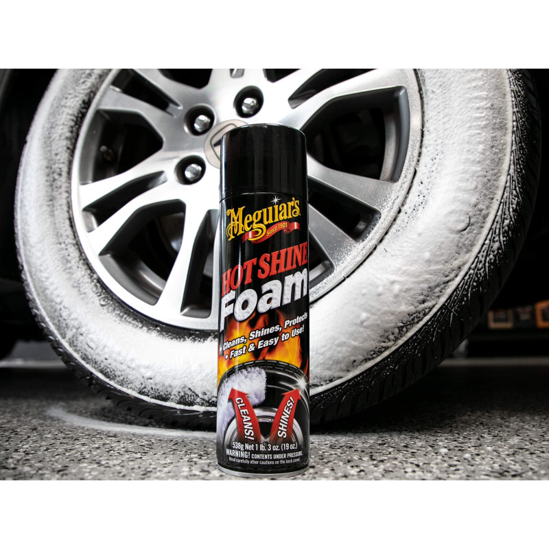 Пінний очищувач для шин Meguiar's G13919 Hot Shine Foam, 538 г