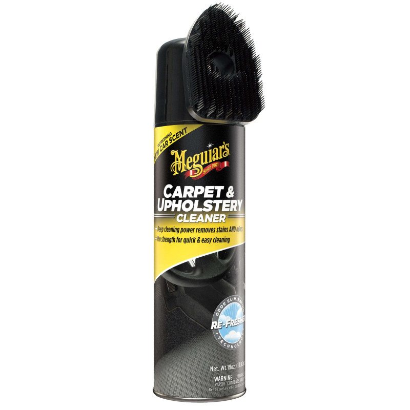 Пінний очисник з щіткою для карпета і килимів Meguiar's G191419 Carpet & Upholstery Cleaner, 539 г