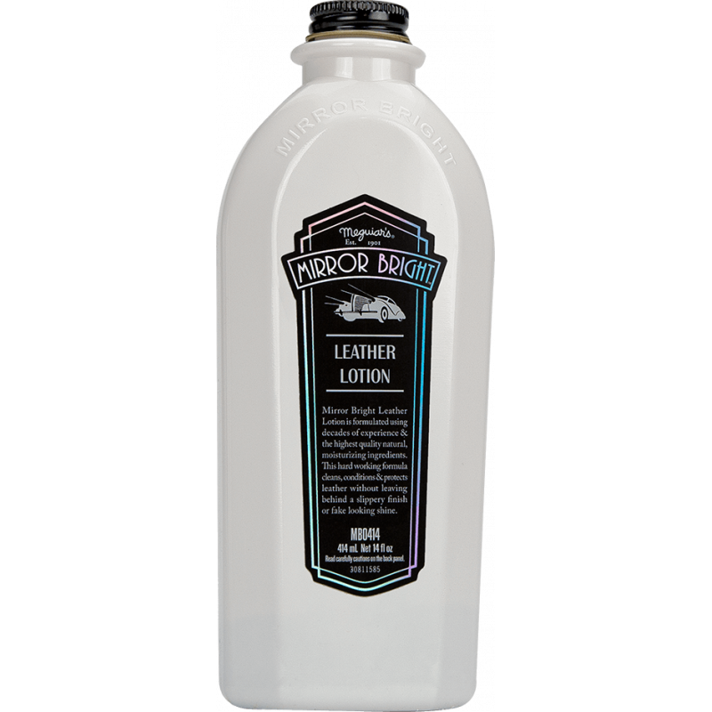 Очищувач і лосьйон для шкіри Meguiar's MB0414EU Mirror Bright Leather Lotion, 414 мл
