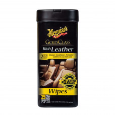Серветки для догляду за шкіряним салоном Meguiar's G10900 Gold Class Rich Leather Wipes, 25 шт.