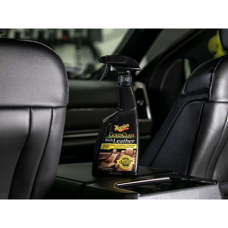Спрей 3 в 1 для догляду за шкіряним салоном Meguiar's G10916 Gold Class Rich Leather, 450 мл