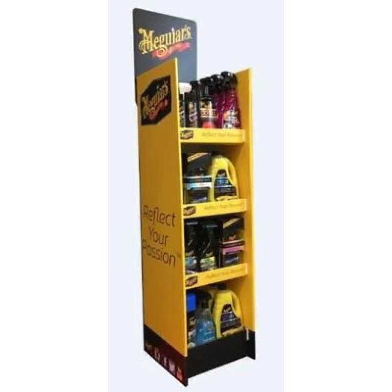 FSDU Картонный стенд под автохимию - Meguiar`s Reflect Your Passion, (168x38x48 см.)