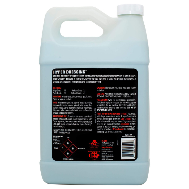 Концентрат для догляду за пластиком і вінілом Meguiar's D17001 Detailer Hyper Dressing, 3.78 л