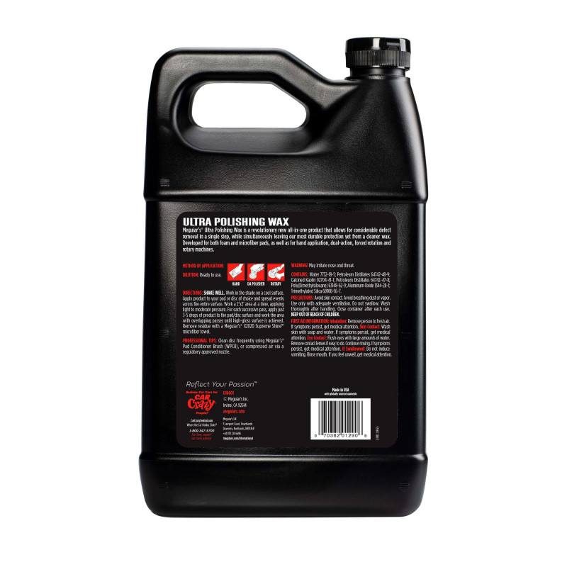 Ультра поліруючий віск Meguiar's D16601 Ultra Polishing Wax, 3.78 л