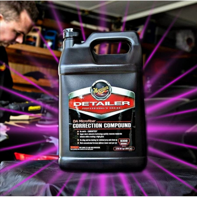 Корекційна полірувальна паста Meguiar's D30001 Detailer DA Microfiber Correction Compound, 3.78 л