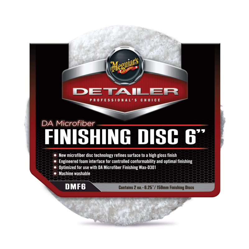Мікрофібровий фінішний круг Meguiar's DMF6 DA Microfiber Finishing Disc 6 ", 15 см - 2 шт.