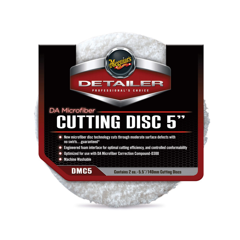 Мікрофібровий ріжучий диск Meguiar's DMC5 DA Microfiber Cutting Disc 5 ", 12.7 см - 2 шт.