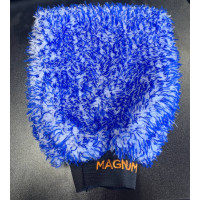 Рукавиця з коротким ворсом мікрофіброва для миття блакитна Magnum